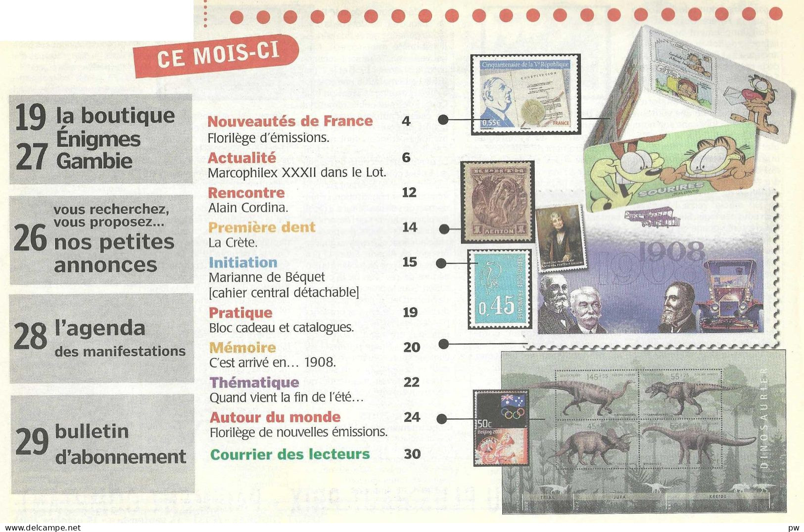 REVUE ATOUT TIMBRES N° 131 De Septembre 2008 - Français (àpd. 1941)