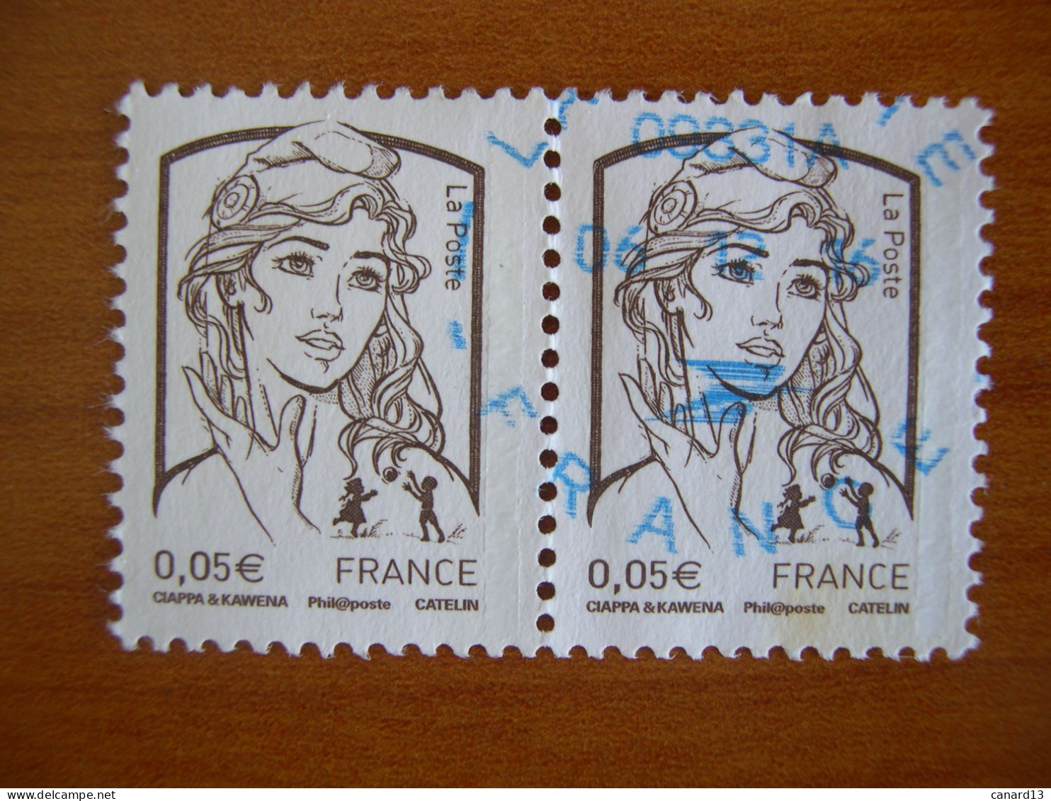 France Obl   Marianne N° 4764 Cachet Rond Bleu - 2013-2018 Marianne (Ciappa-Kawena)