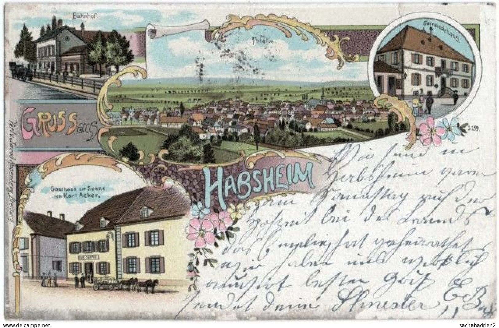 68. Gruss Aus HABSHEIM. 4 Vues - Habsheim