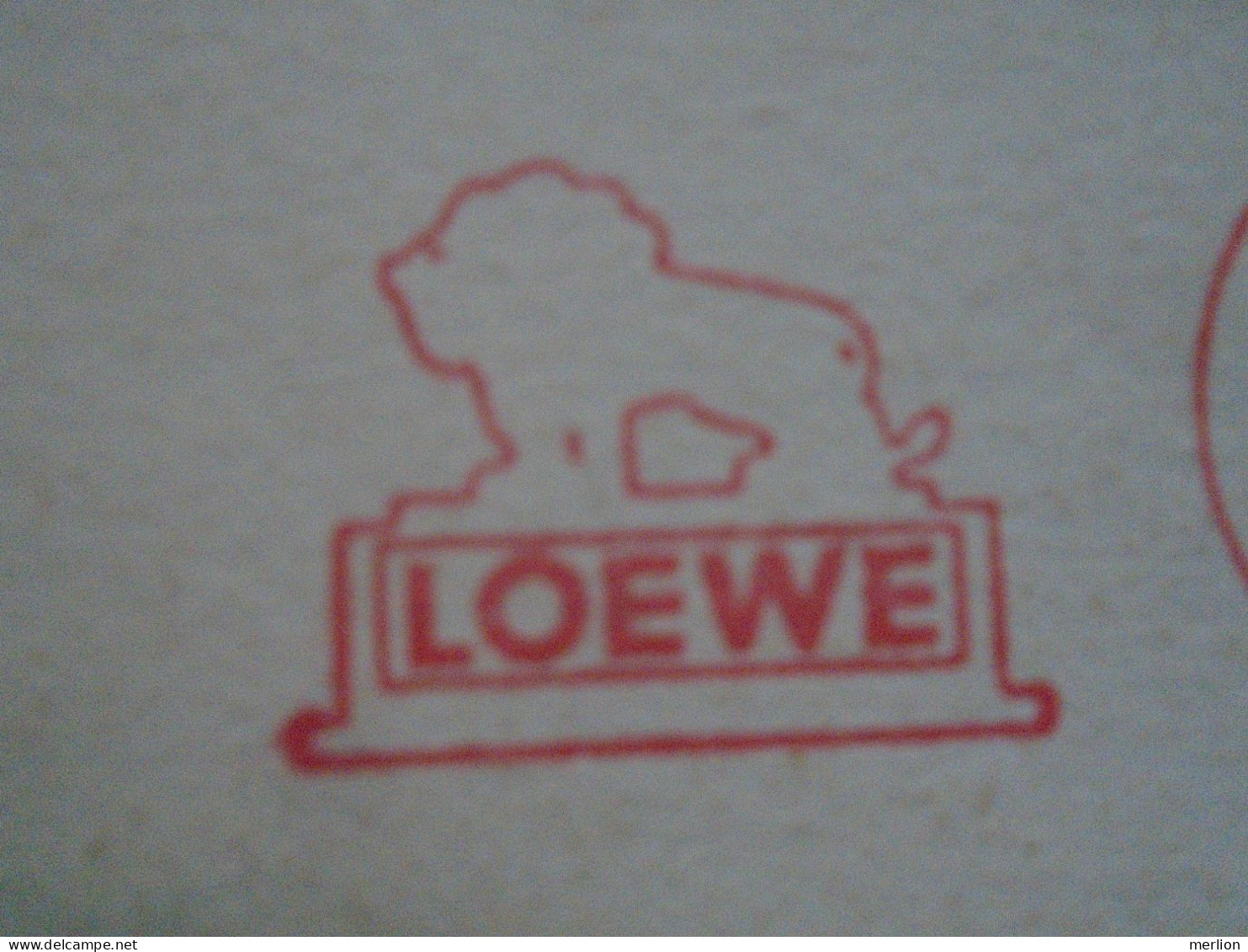 D200303  Red Meter Stamp - EMA - Freistempel  - Germany Berlin -  Electricity,  Electro - 1967 Löwe Loewe  Berlin - Electricidad