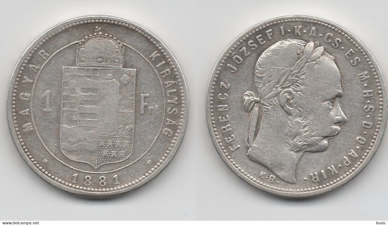 + AUTRICHE + 1 FLORIN  1881 - Autriche