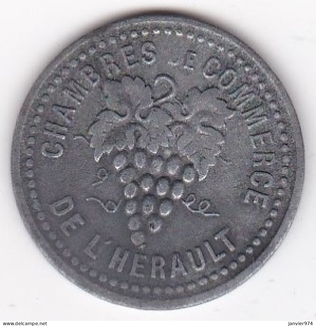34 Hérault. Chambres De Commerce De L’Hérault. 10 Centimes ND, En Zinc - Noodgeld