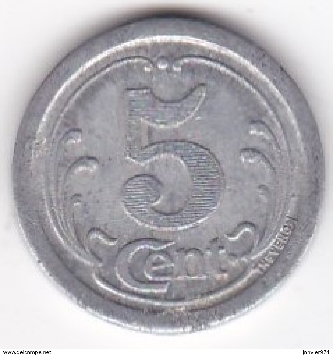 80. Somme . Ham. Union Commerciale . 5 Centimes 1922, En Aluminium - Monétaires / De Nécessité