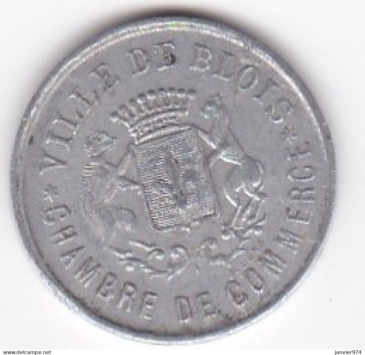 41. Loir Et Cher . Blois . Chambre De Commerce . 5 Centimes 1922 , En Aluminium - Monetary / Of Necessity