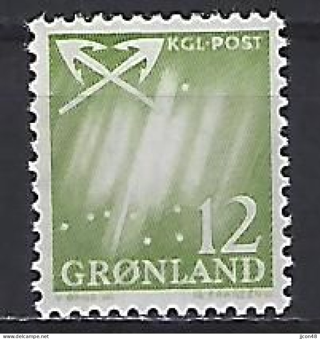 Greenland 1963  Northern Lights (**) MNH  Mi.50 - Neufs