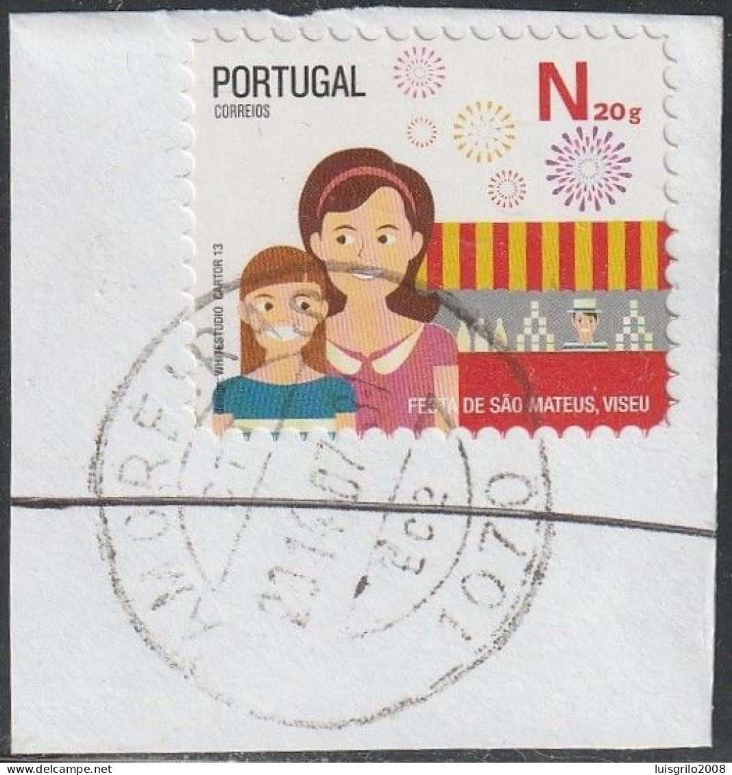 Fragment - Postmark AMOREIRAS. 2014 -|- Mundifil Nº 4359 - Gebraucht