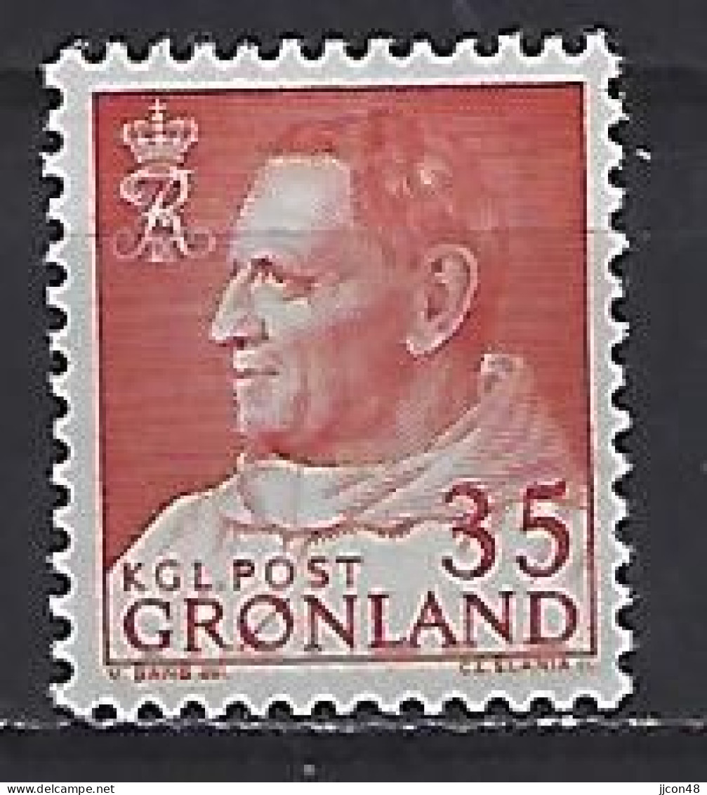 Greenland 1963  King Frederik (**) MNH  Mi.54 - Unused Stamps