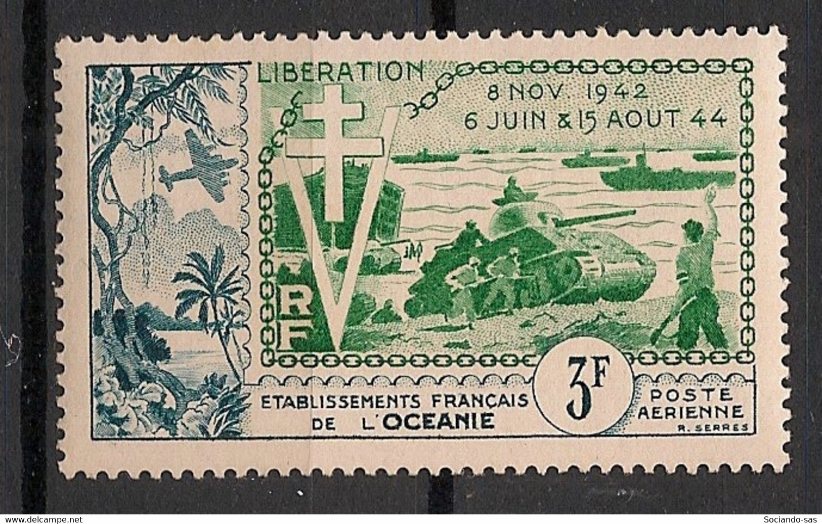 OCEANIE - 1954 - Poste Aérienne PA N°YT. 31 - Anniversaire De La Libération - Neuf Luxe ** / MNH / Postfrisch - Poste Aérienne