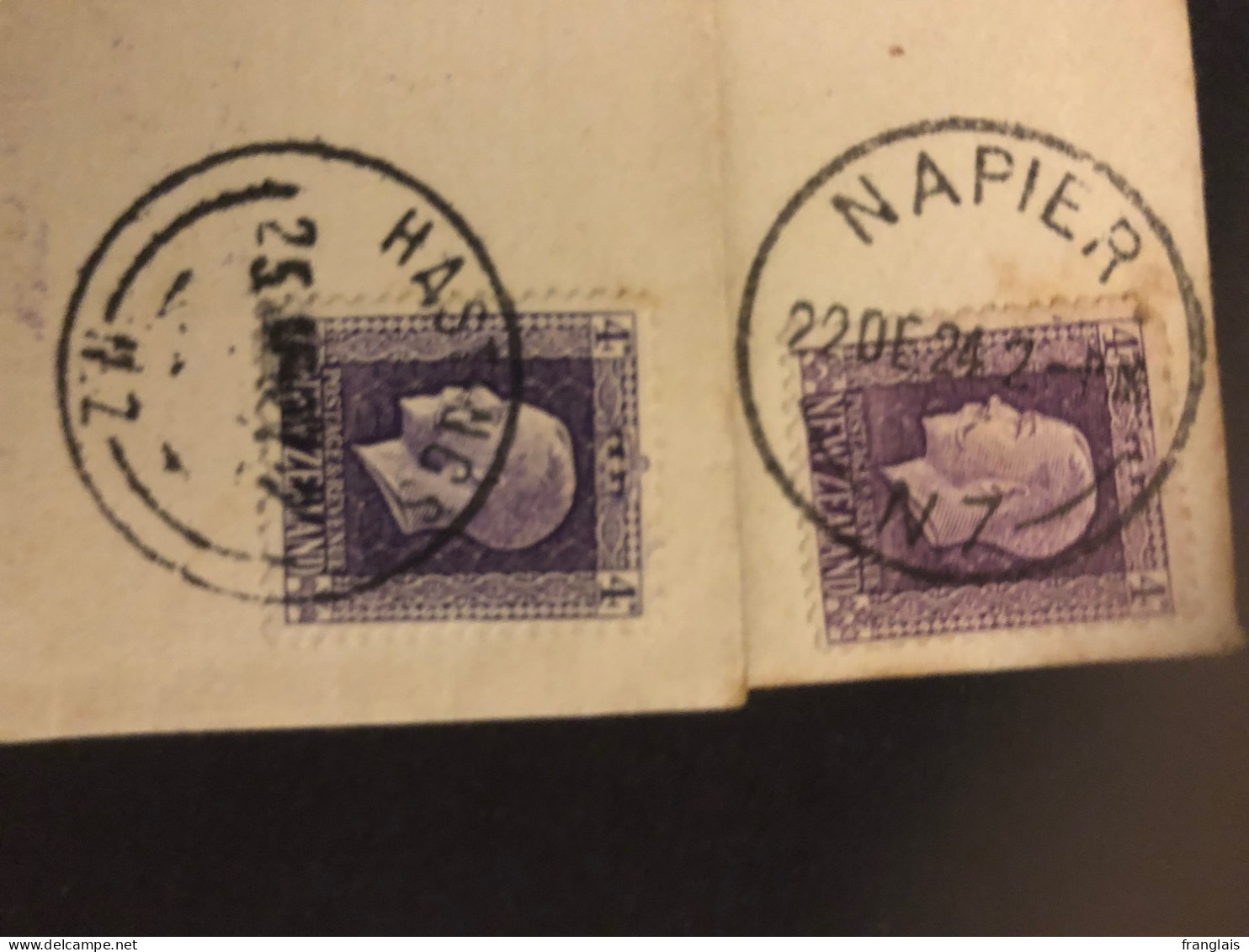 SG 422 And 422g The Violet And Deep Purple Shades, On Separate Covers - Used Stamps