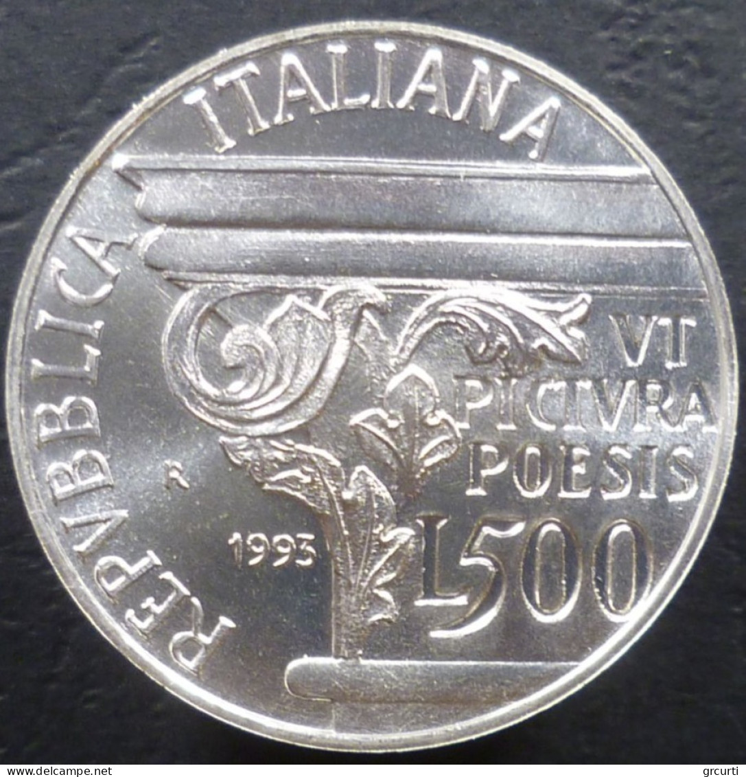 Italia - 500 Lire 1993 - 2000° Morte Di Orazio - Gig# 455 - KM# 156 - 500 Lire