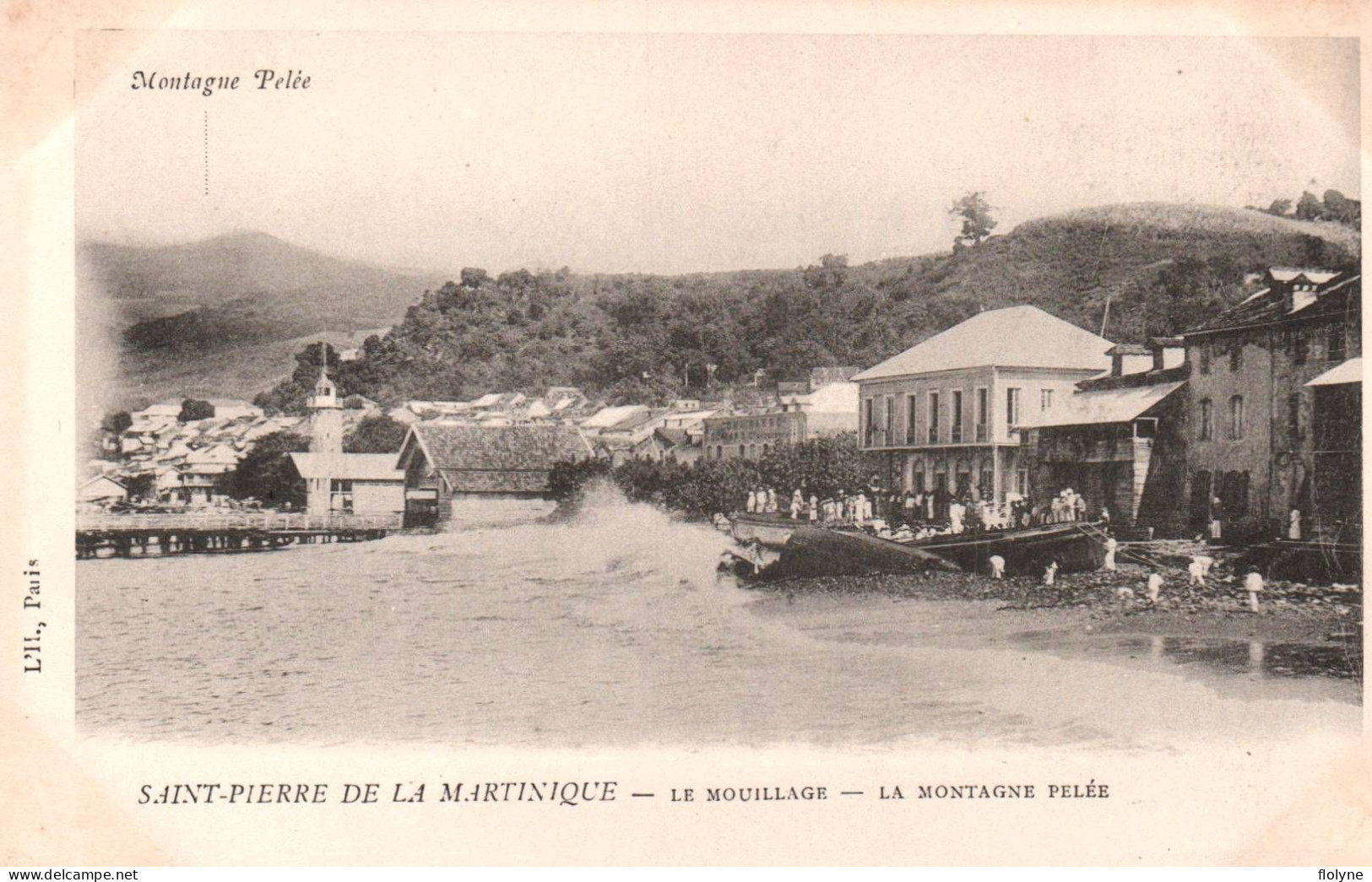 Martinique - Saint Pierre De La Martinique - Le Mouillage Et La Montagne Pelée - Autres & Non Classés