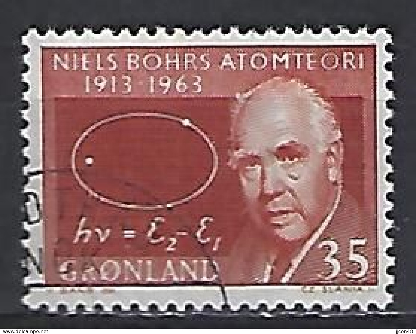 Greenland 1963  Niels Bohrs (o) Mi.62 - Used Stamps