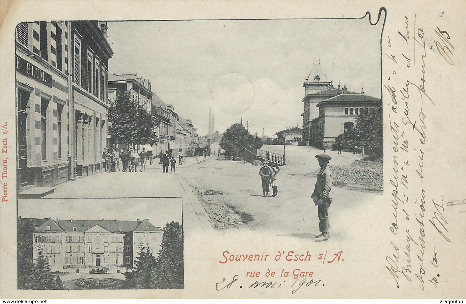 Luxembourg - Luxemburg -  SOUVENIR D'ESCH/ALZETTE  -  RUE DE LA GARE  -  Pierre Thorn , Esch/Alzette - Esch-Alzette