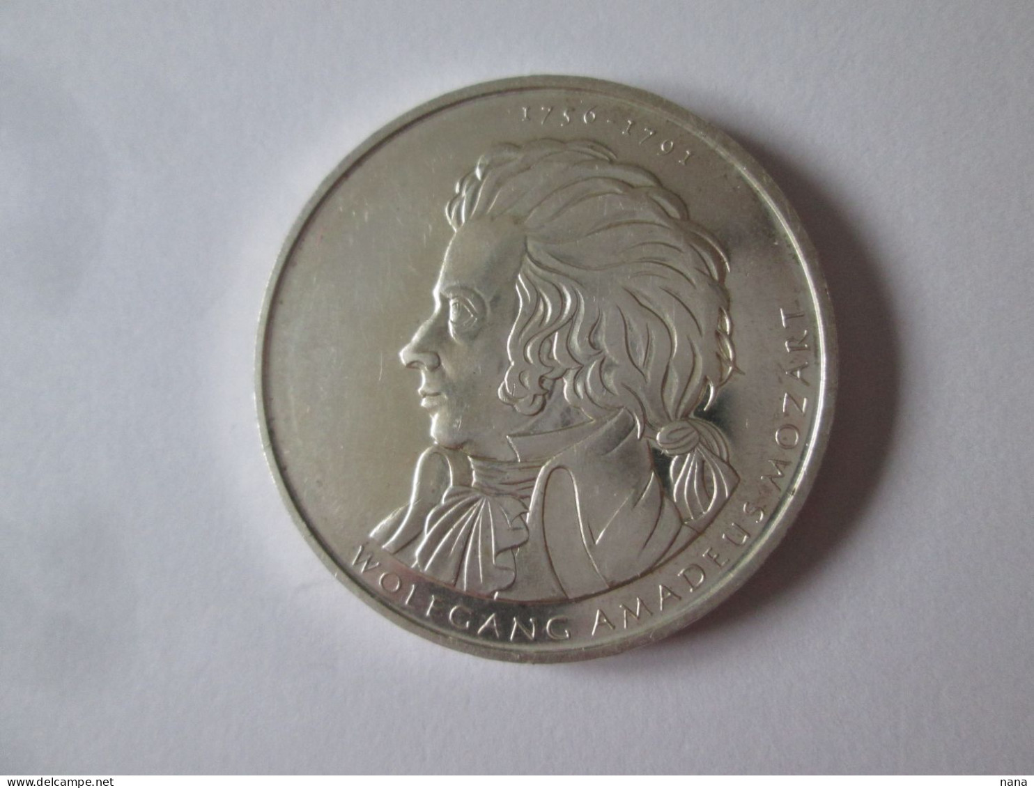 Germany 10 Euro 2006 D AUNC Silver/Argent.925 Commemorative Coin:Mozart,diameter=32 Mm,weight=18 Grams - Herdenkingsmunt