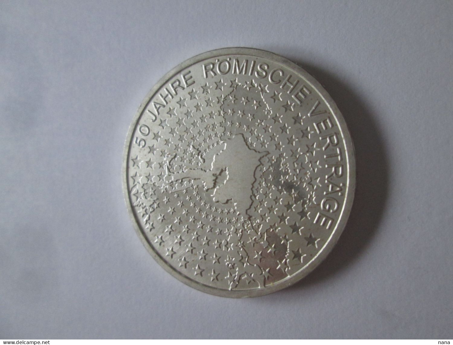 Germany 10 Euro 2007 UNC Silver/Argent.925 Commemorative Coin:Roma Treaties,diameter=32 Mm,weight=18 Grams - Conmemorativas
