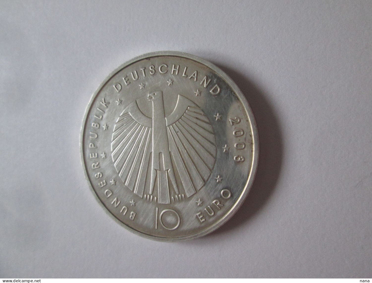 Germany 10 Euro 2003 Silver/Argent.925 Commemorative Coin:W.Football Championship,diameter=32 Mm,weight=18 Grams - Herdenkingsmunt