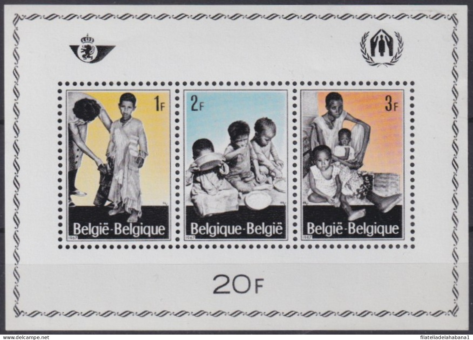 F-EX47525 BELGIUM BELGIQUE MNH 1967 REFUGEE MEDICINE CHILDREN.  - Flüchtlinge