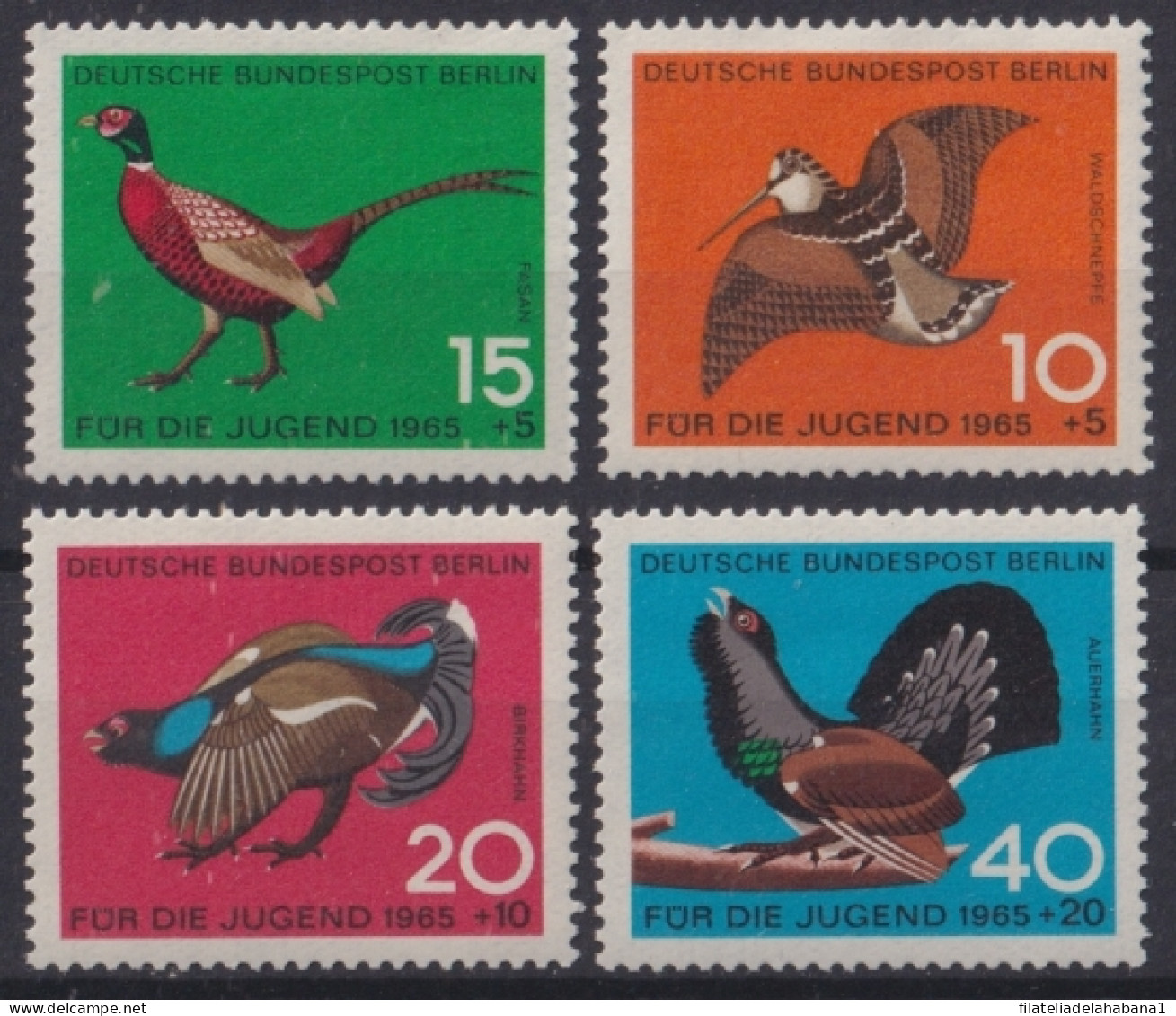 F-EX47554 GERMANY BERLIN MNH 1965 YOUNTH WELFARE BIRD AVES PAJAROS - Gallinacées & Faisans