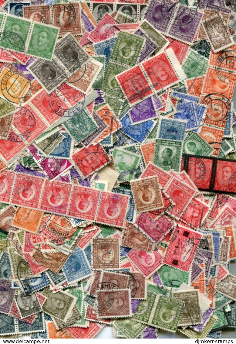 YUGOSLAVIA  Accumulation Of Many 100s Of Used Stamps, Mostly SHS And Kingdom Issues. Weight Over 90g. - Collezioni & Lotti