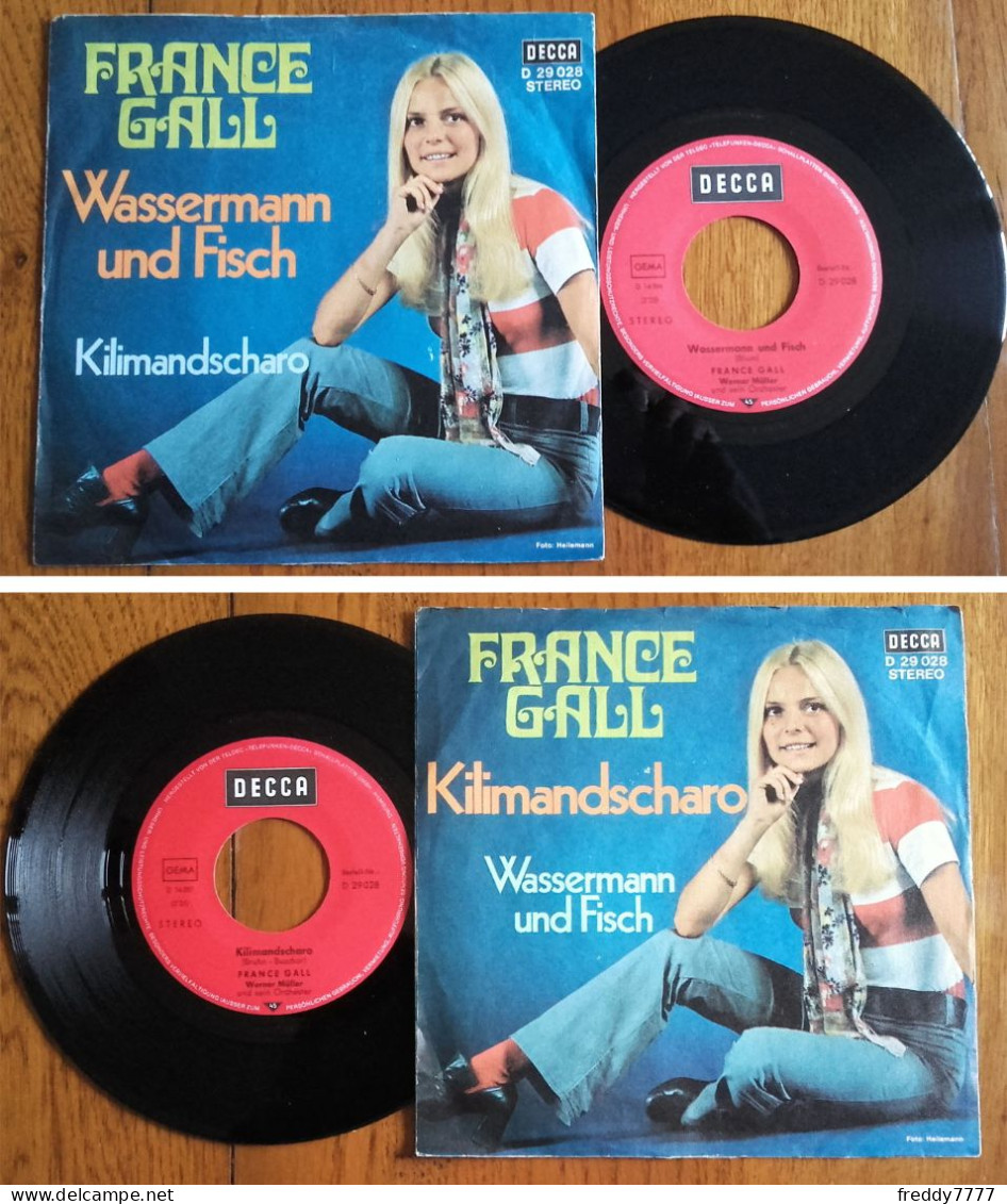 RARE Deutsch SP 45t RPM GEMA (7") FRANCE GALL «Wassermann Und Fisch» (1970) - Ediciones De Colección