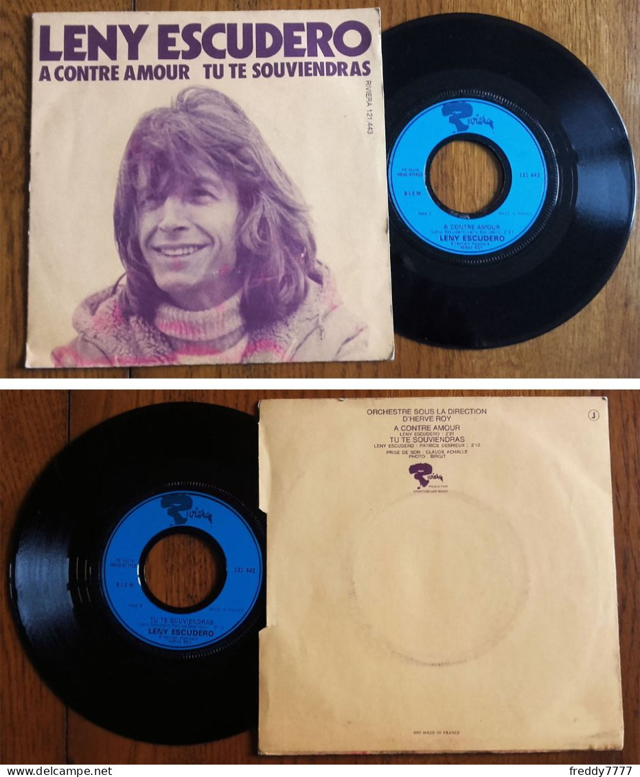 RARE French SP 45t RPM BIEM (7") LENY ESCUDERO «A Contre Amour» (1972) - Ediciones De Colección