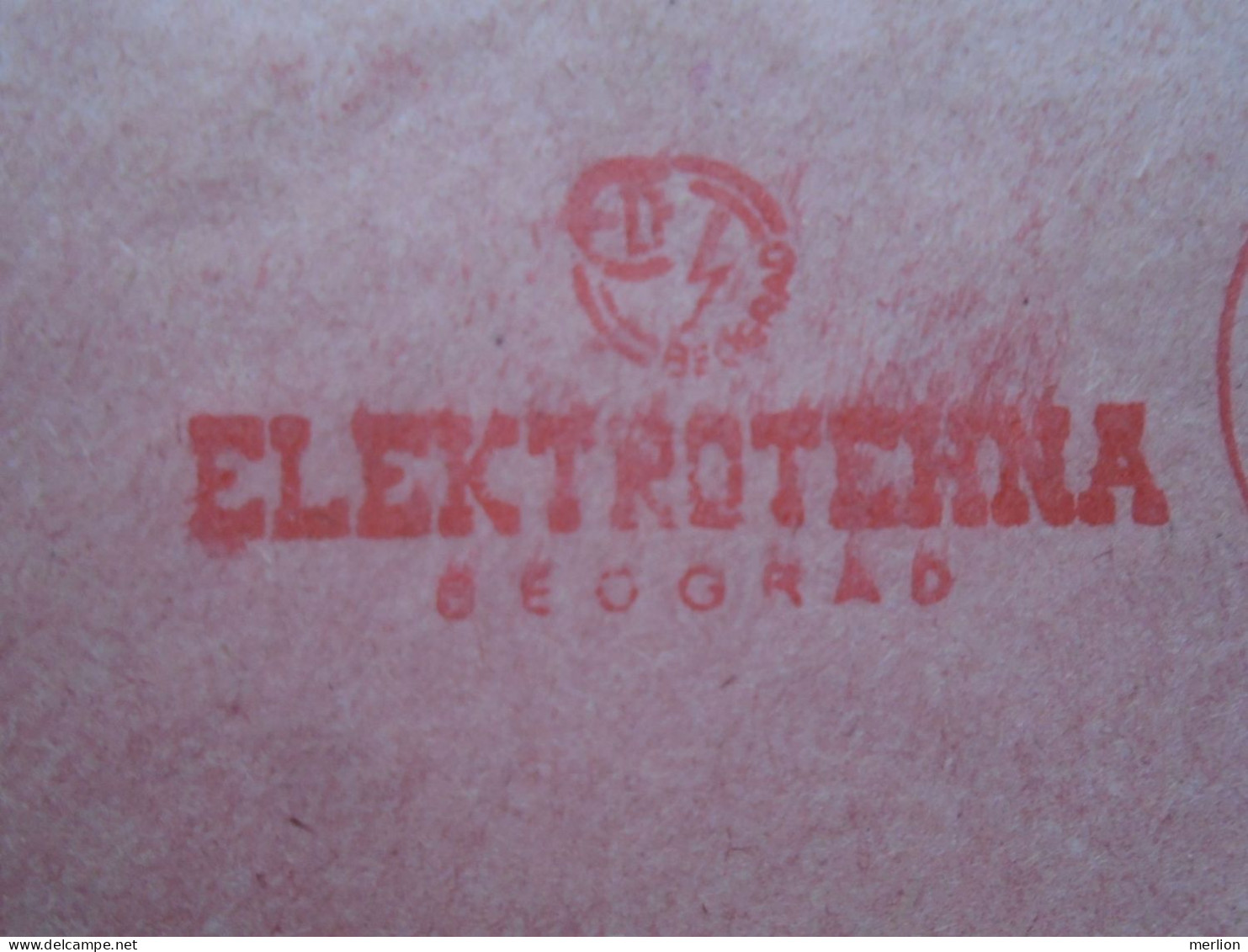 D200317  Red Meter Stamp - EMA - Freistempel  -Yugoslavia  -Elektrotehna   -1970 Beograd - Other & Unclassified