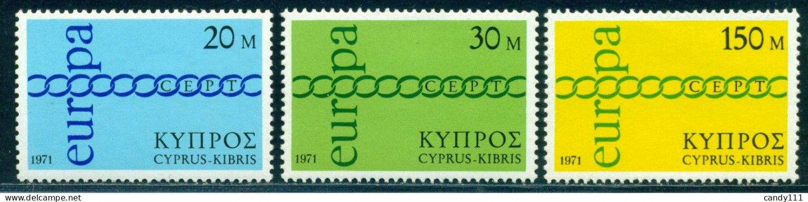 1971 Europa CEPT,Brotherhood And Cooperation Symbolized By Chain,Cyprus,359,MNH - 1971