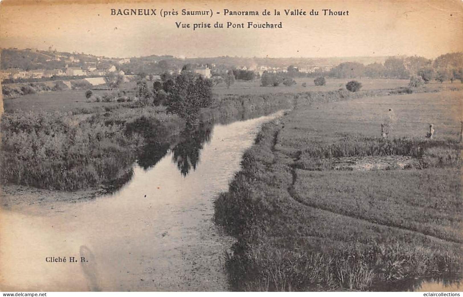 Bagneux Près De  Saumur      49     Panorama Prise Du Pont Fouchard  (voir Scan) - Saumur