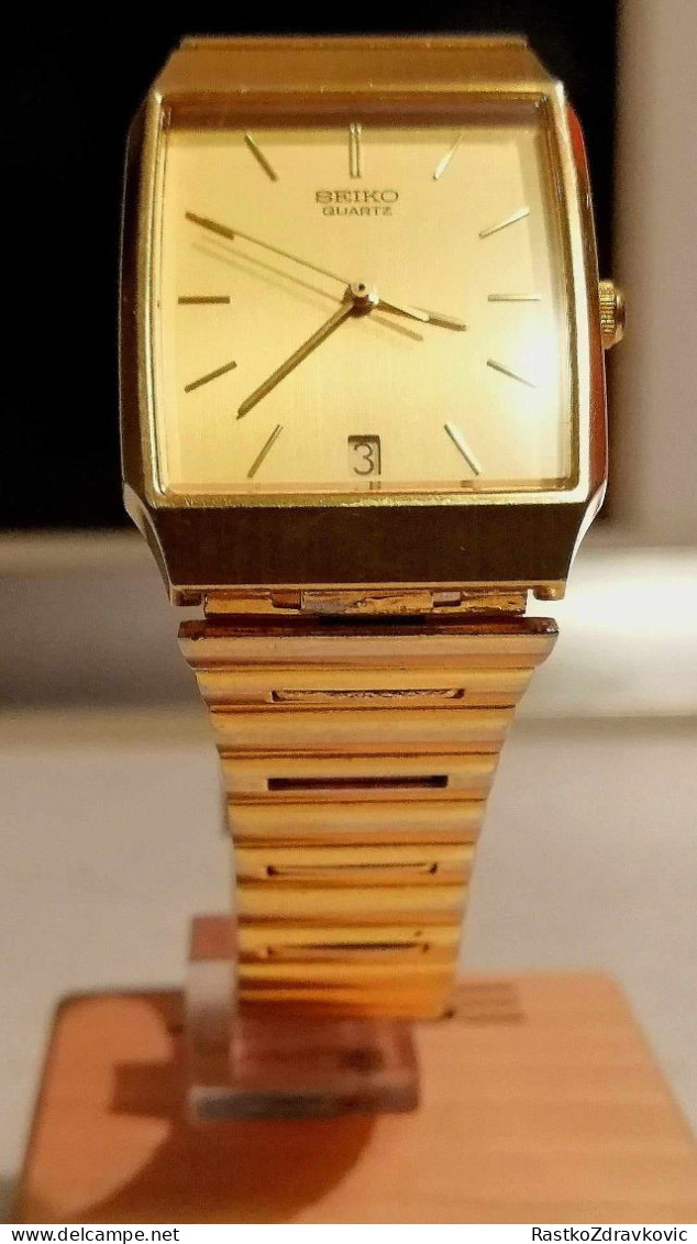 SEIKO+6532-5230+QUARTZ TANK WATCH+ORIGINAL+VINTAGE+JAPAN - Horloge: Antiek