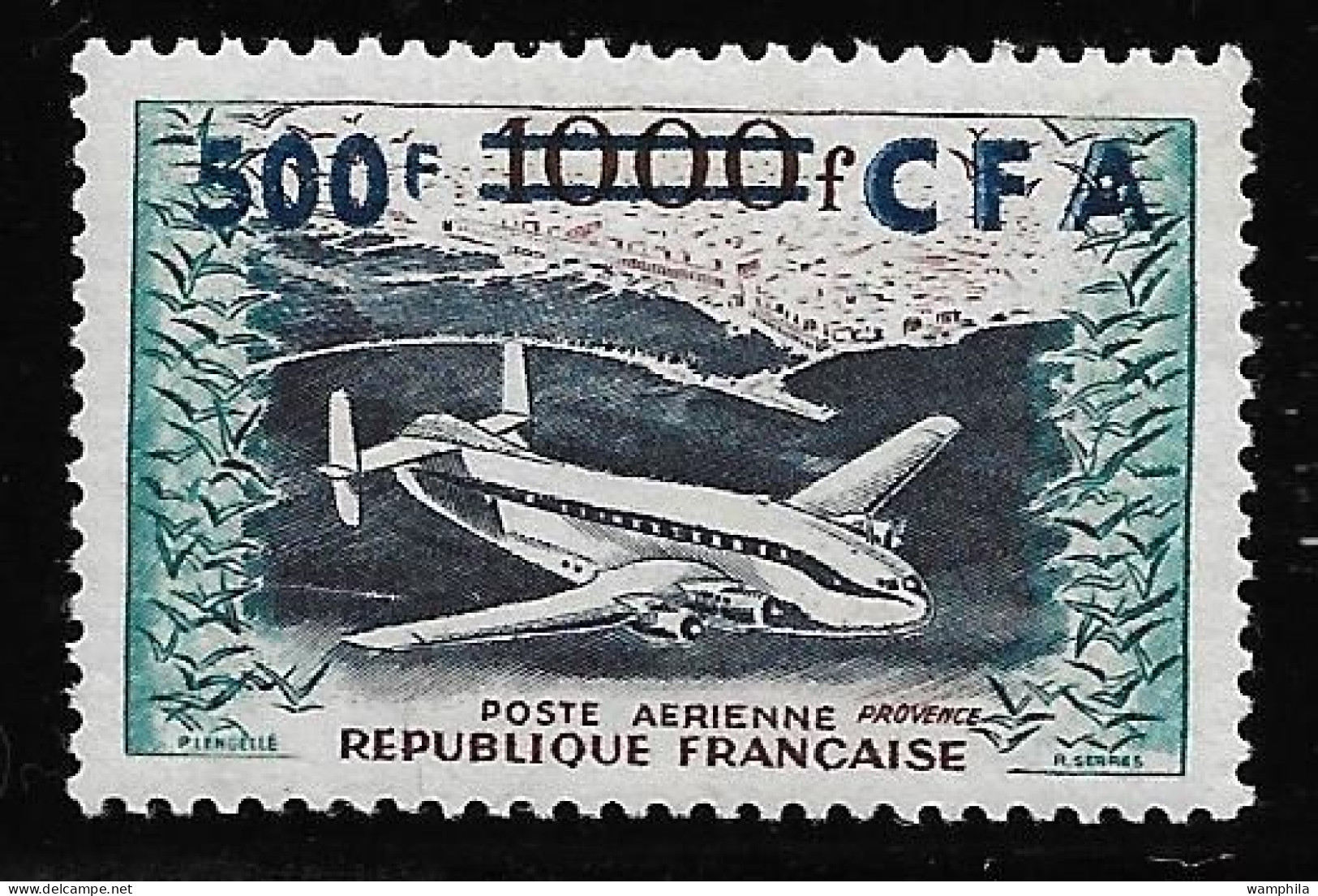 Réunion 1954 P.A N°55**. De La Série Des Prototypes Cote 48€ - Luftpost