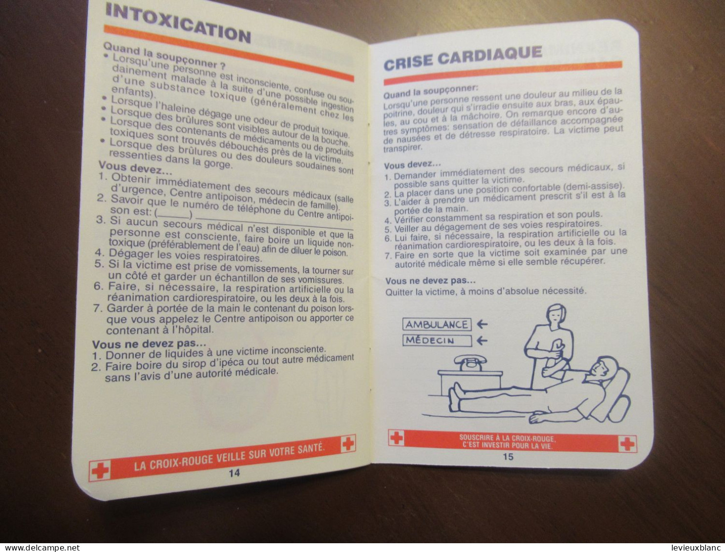 Passeport-Secours/Préventions/Société Canadienne De La Croix Rouge/ Division Du Québec/Montréal/CANADA/1987   AEC254 - Croix-Rouge