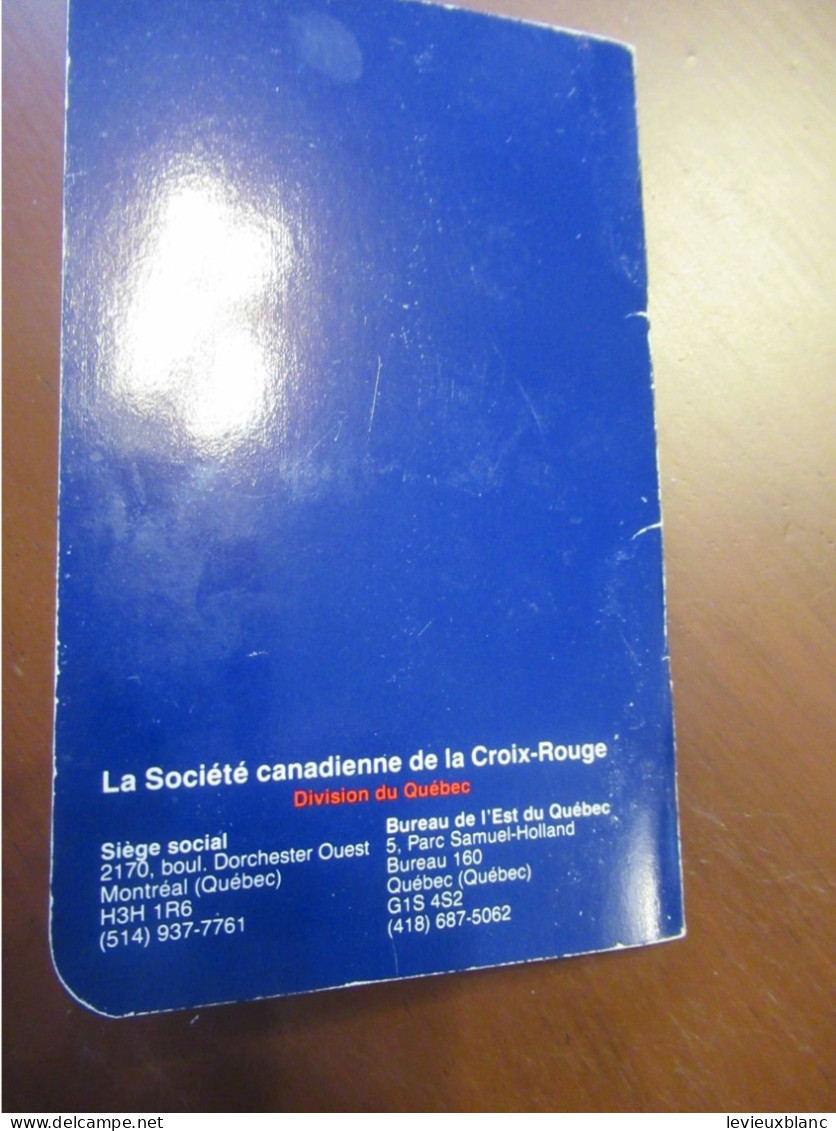 Passeport-Secours/Préventions/Société canadienne de la Croix Rouge/ Division du Québec/Montréal/CANADA/1987   AEC254