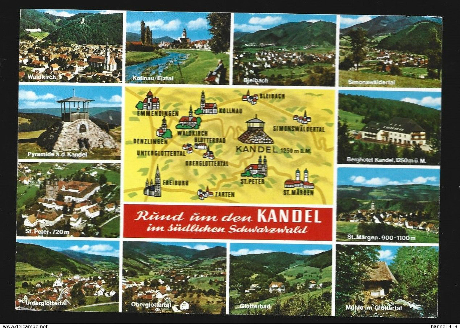 Kandel Berghotel Sudlichen Schwarzwald Photo Carte AK Deutschland Htje - Kandel