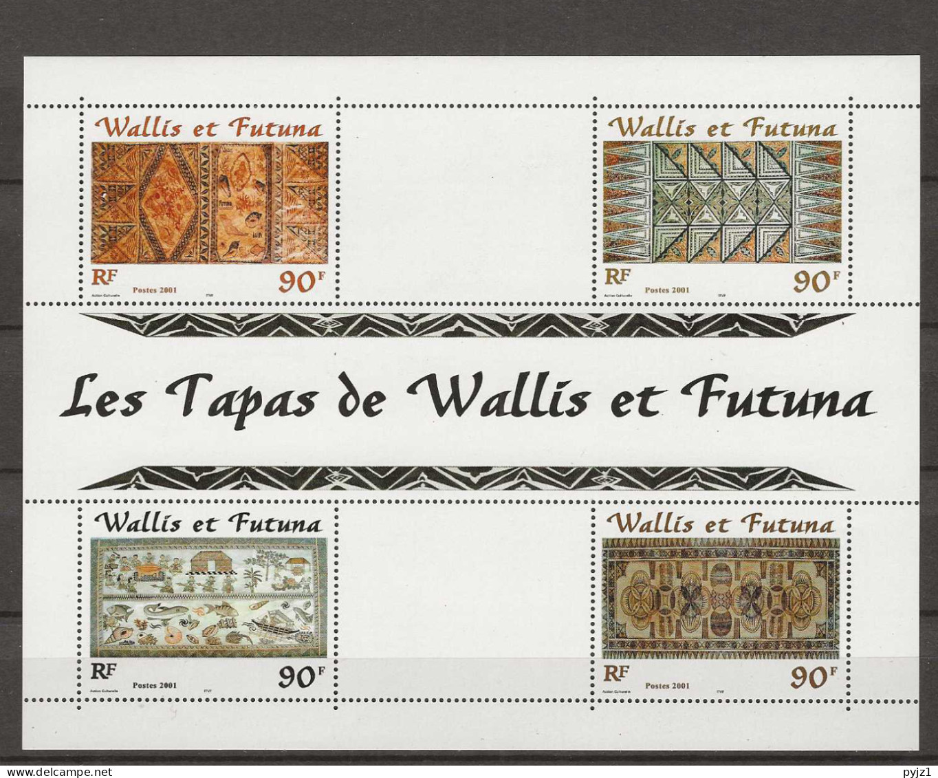 2001 MNH Wallis Et Futuna Mi Block 10 . Postfris** - Blocks & Kleinbögen