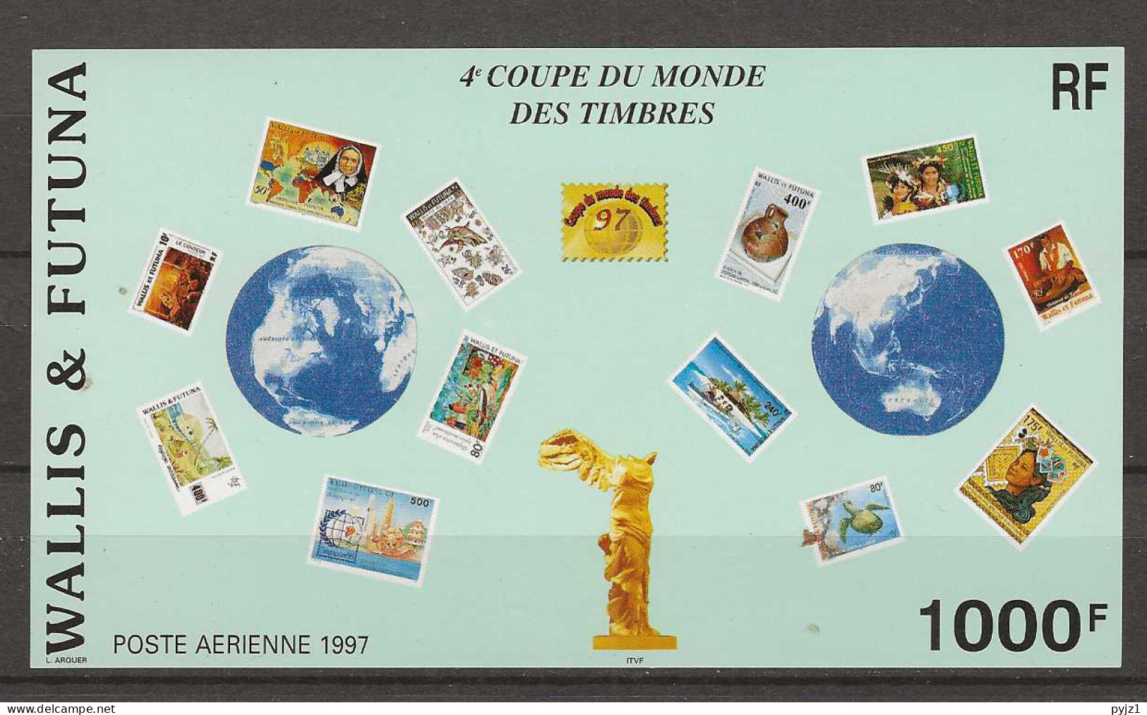 1997 MNH Wallis Et Futuna Mi Block 7 Postfris** - Blocs-feuillets