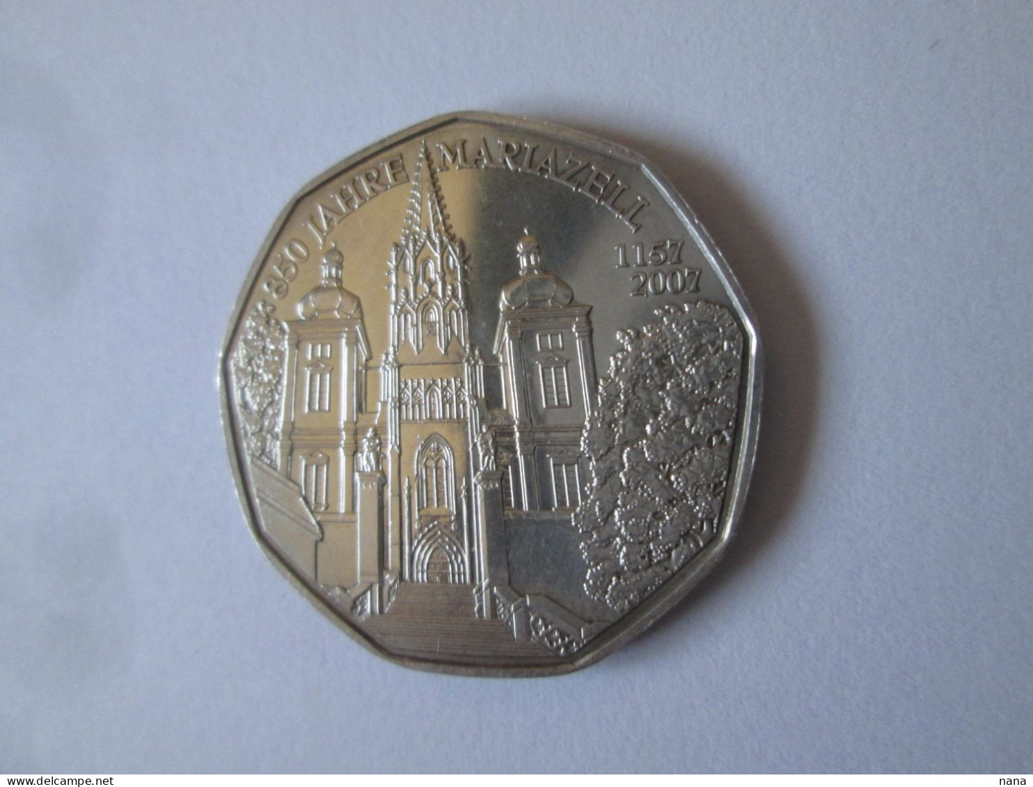 Austria 5 Euro 2007 UNC Silver/Argent Commemorative Coin:Mariazell,diameter=28 Mm,weight=10 Grams - Autriche