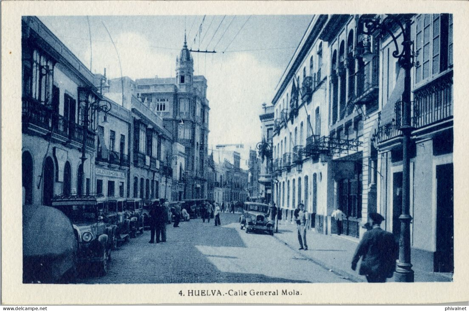 HUELVA , CALLE GENERAL MOLA  , ED. VDA. DE MANUEL ARIAS   , T.P. NO CIRCULADA - Huelva