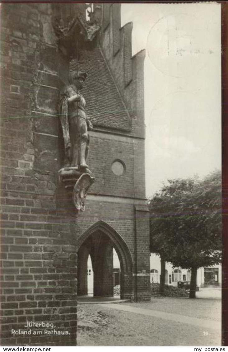 41405667 Jueterbog Roland St. Mauritiusgiebel Rathaus Jueterbog - Jueterbog