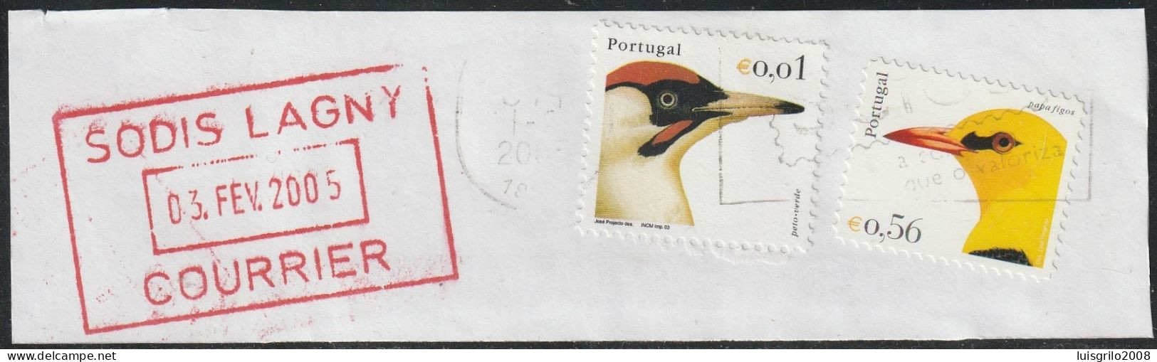 Fragment - Birds -|- Mundifil Nº 2934 + 3097 - Used Stamps