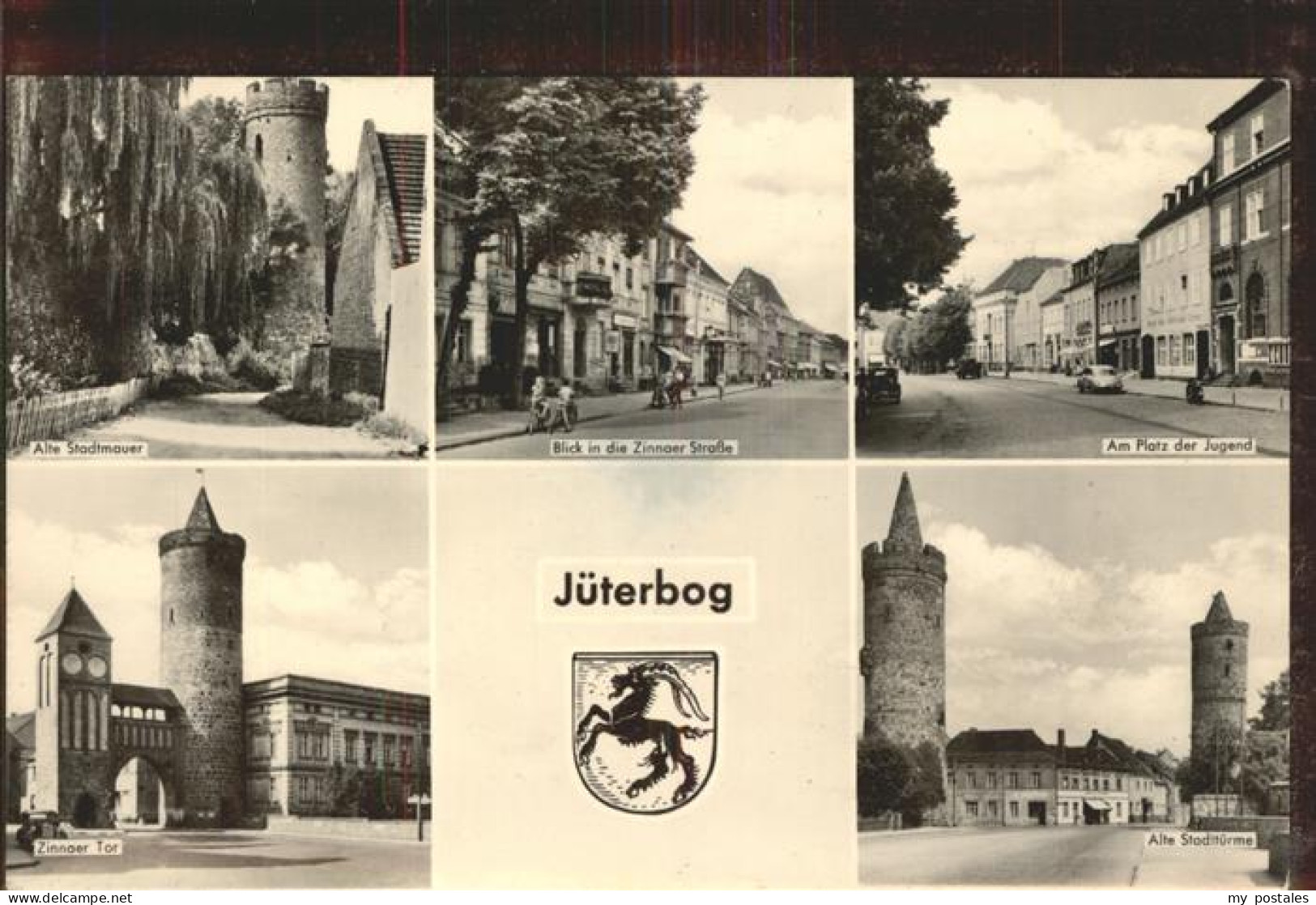 41405347 Jueterbog Stadtmauer Zinnaer Strasse Tor Platz Der Jugend Stadttuerme W - Jueterbog