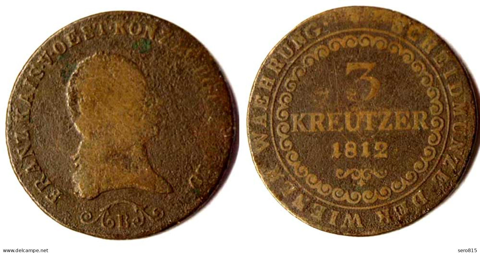 Österreich - Austria 3 Kreuzer 1812 B Kremnitz Kaiser Franz 1792-1835   (r848 - Autriche