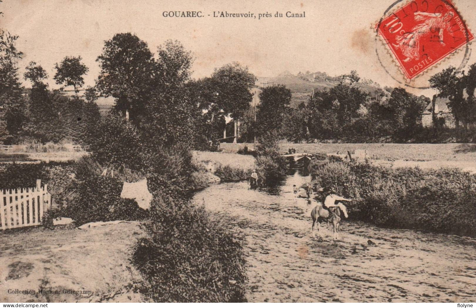 Gouarec - L'abreuvoir , Près Du Canal - Gouarec