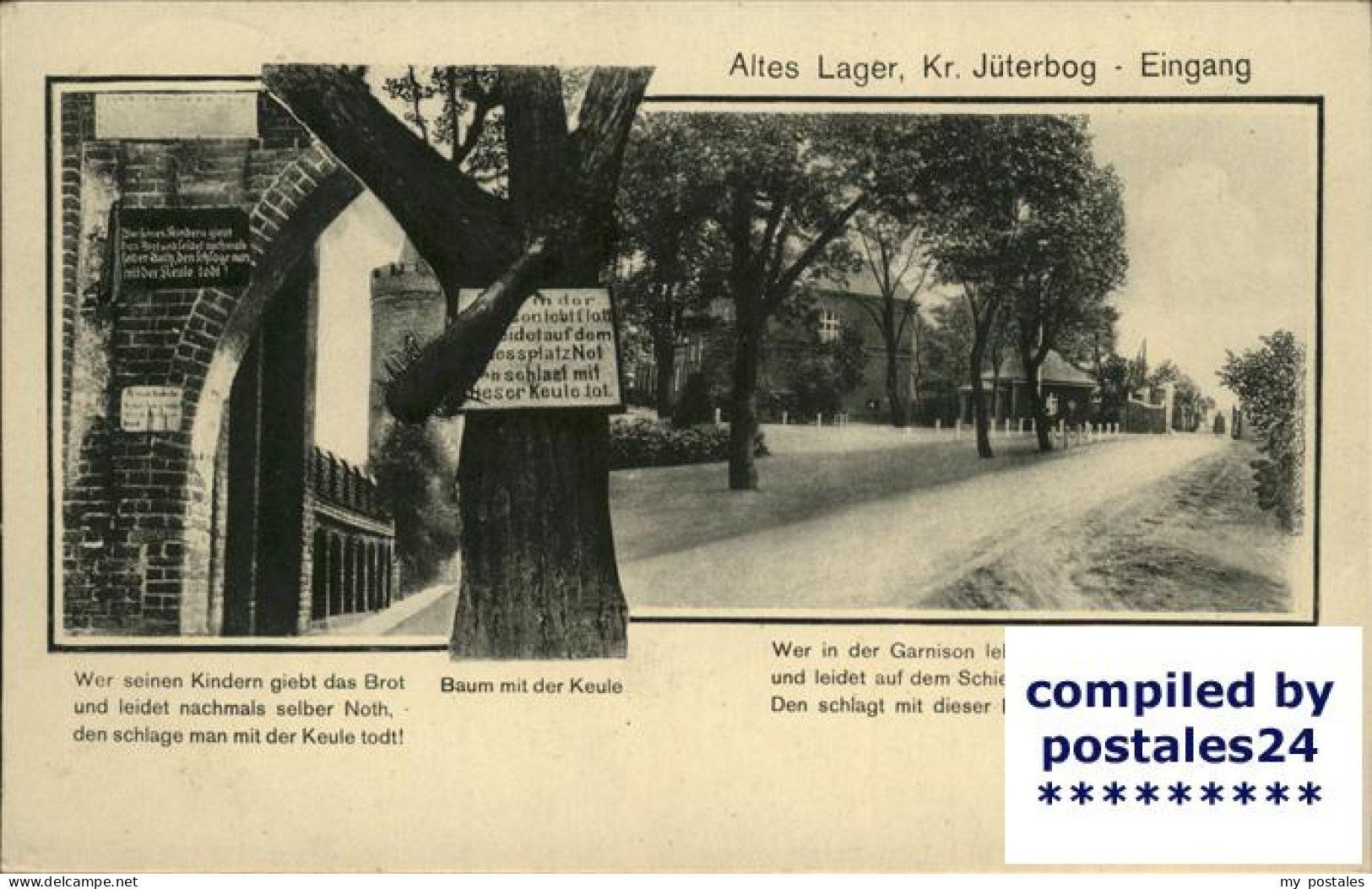 41404594 Jueterbog Altes Lager Baum Mit Der Keule Gedicht Jueterbog - Jüterbog