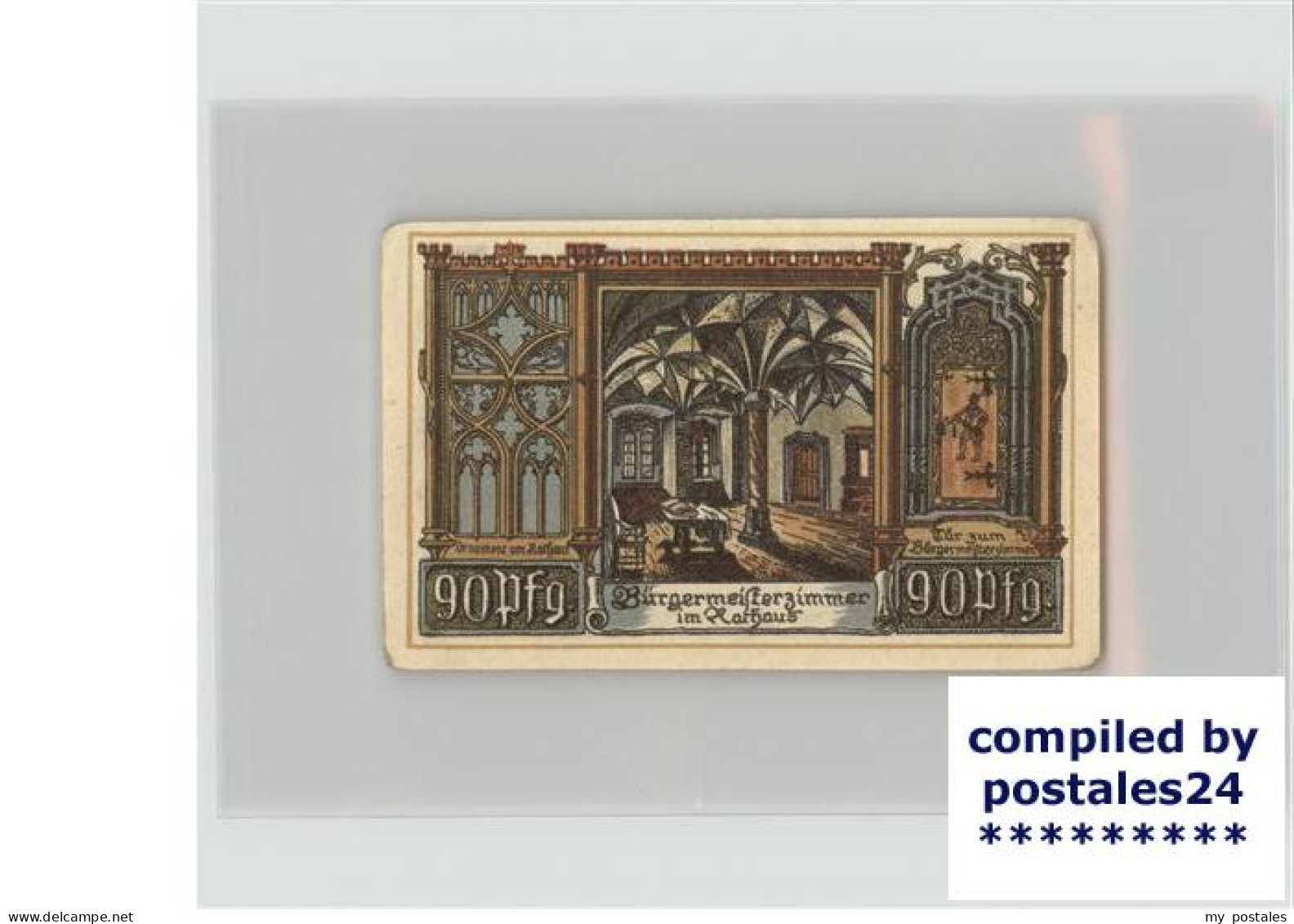 41404383 Jueterbog Gutschein 90 Pfennig Rathaus Wappen Jueterbog - Jueterbog