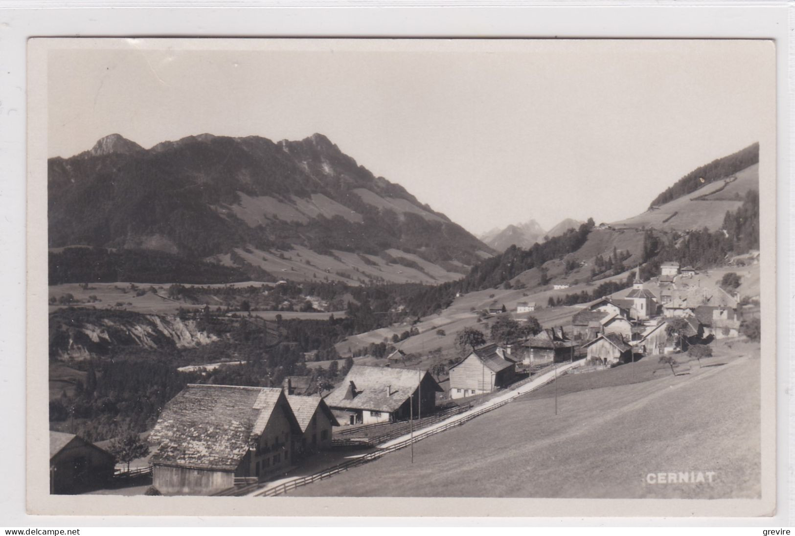 Cerniat Et La Dent De Broc. Carte-photo - Broc