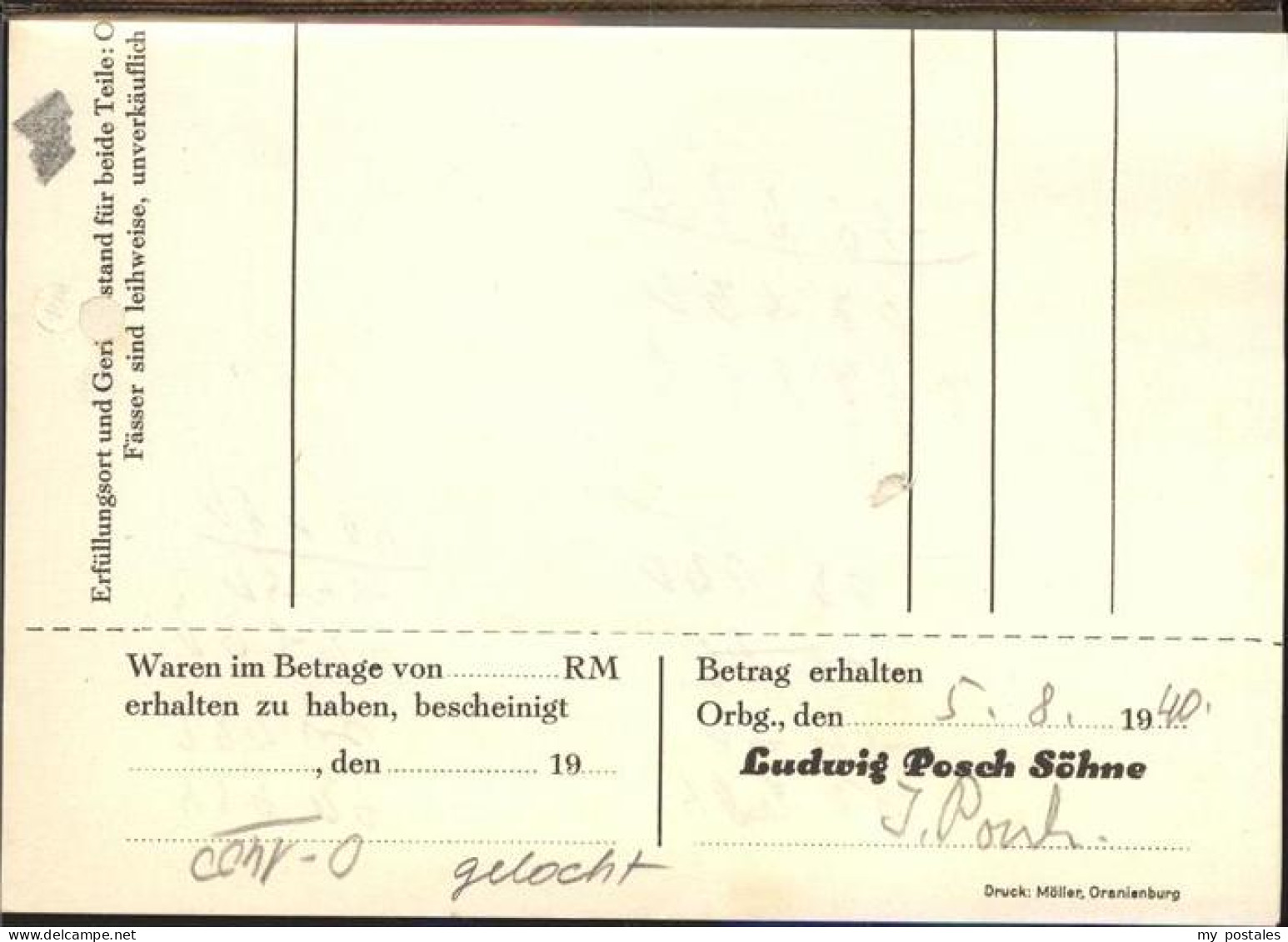 41403924 Oranienburg Fa Ludwig Posch Soehne Oranienburg - Oranienburg