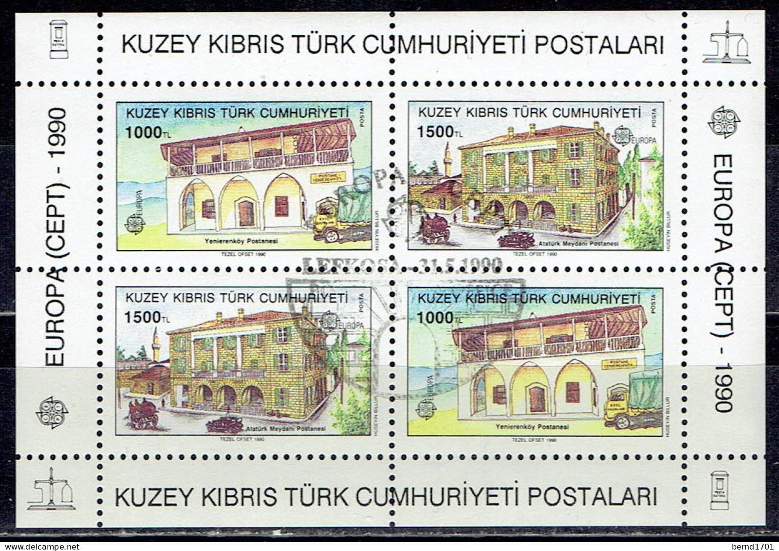 Türkisch Zypern / Turk. Cyprus - Mi-Nr Block 8 Gestempelt / Used (q745) - 1990