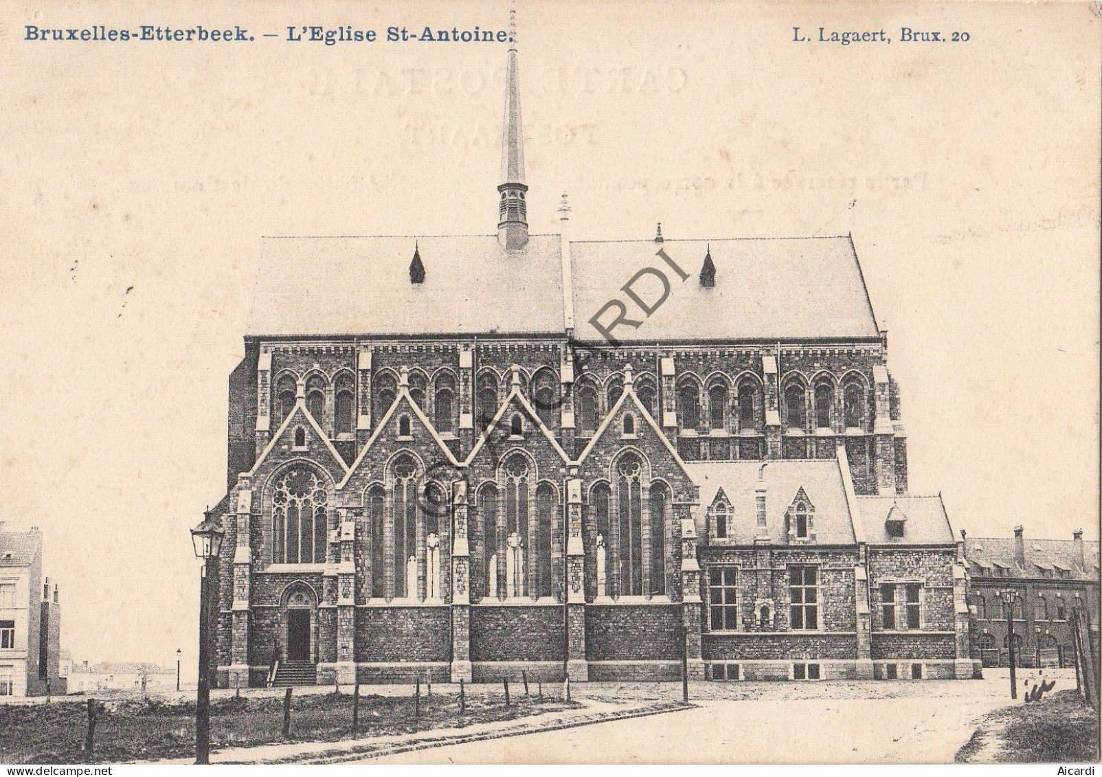 Postkaart/Carte Postale - Etterbeek - L'Eglise St-Antoine (A475) - Etterbeek