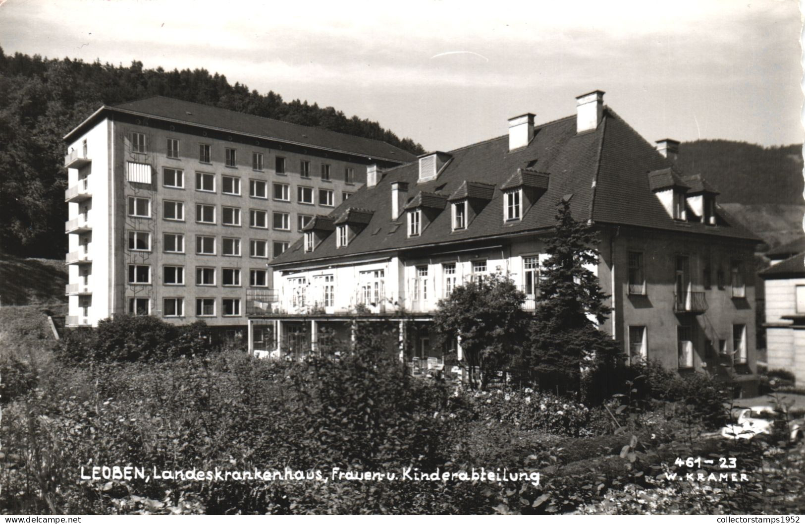 LEOBEN, ARCHITECTURE, CAR, AUSTRIA, POSTCARD - Leoben