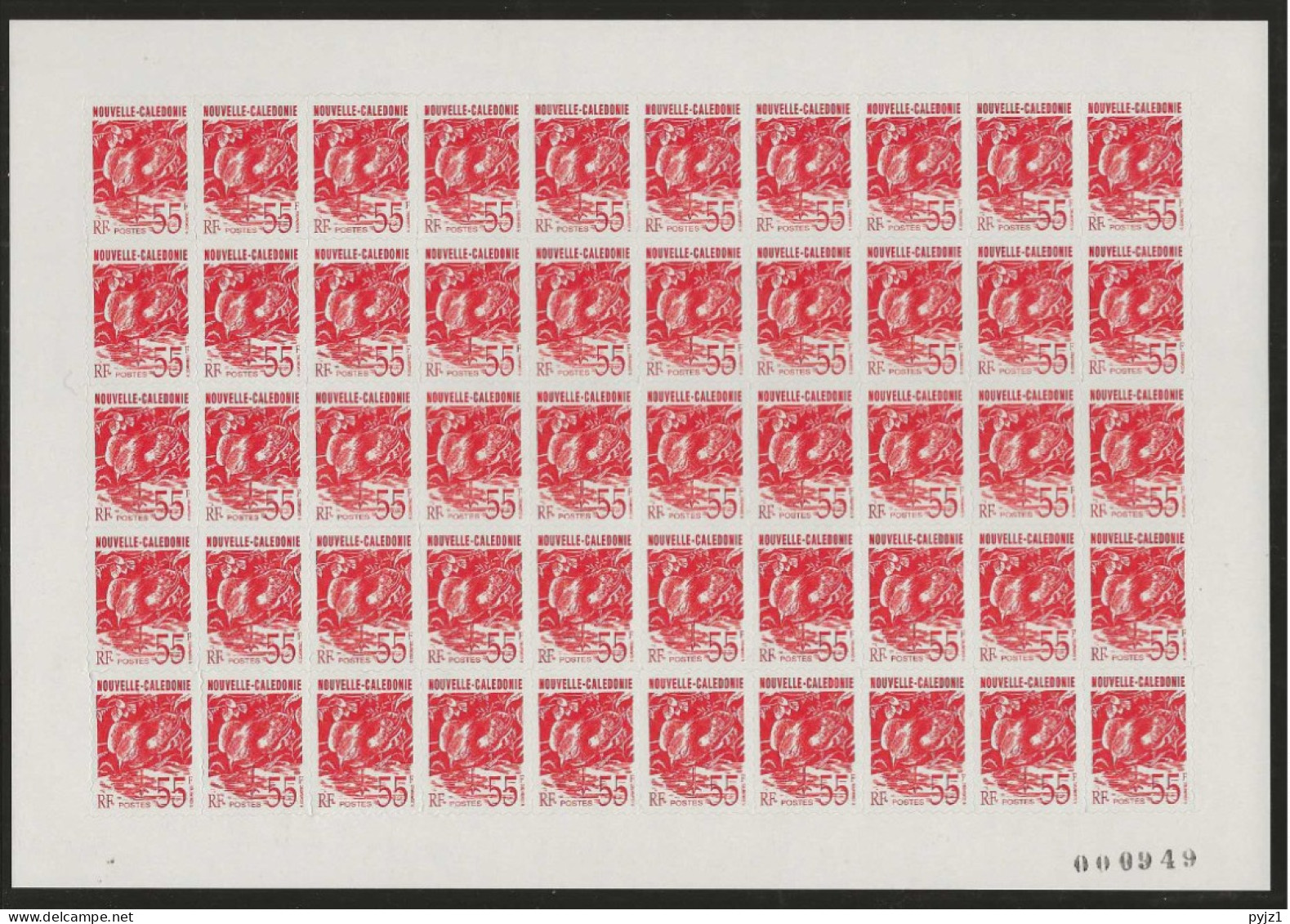 1993 MNH Nouvelle Caledonie 957 Sheet Postfris** - Blocks & Kleinbögen